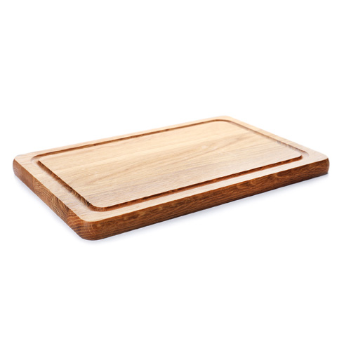 Rectangular wooden cutting board